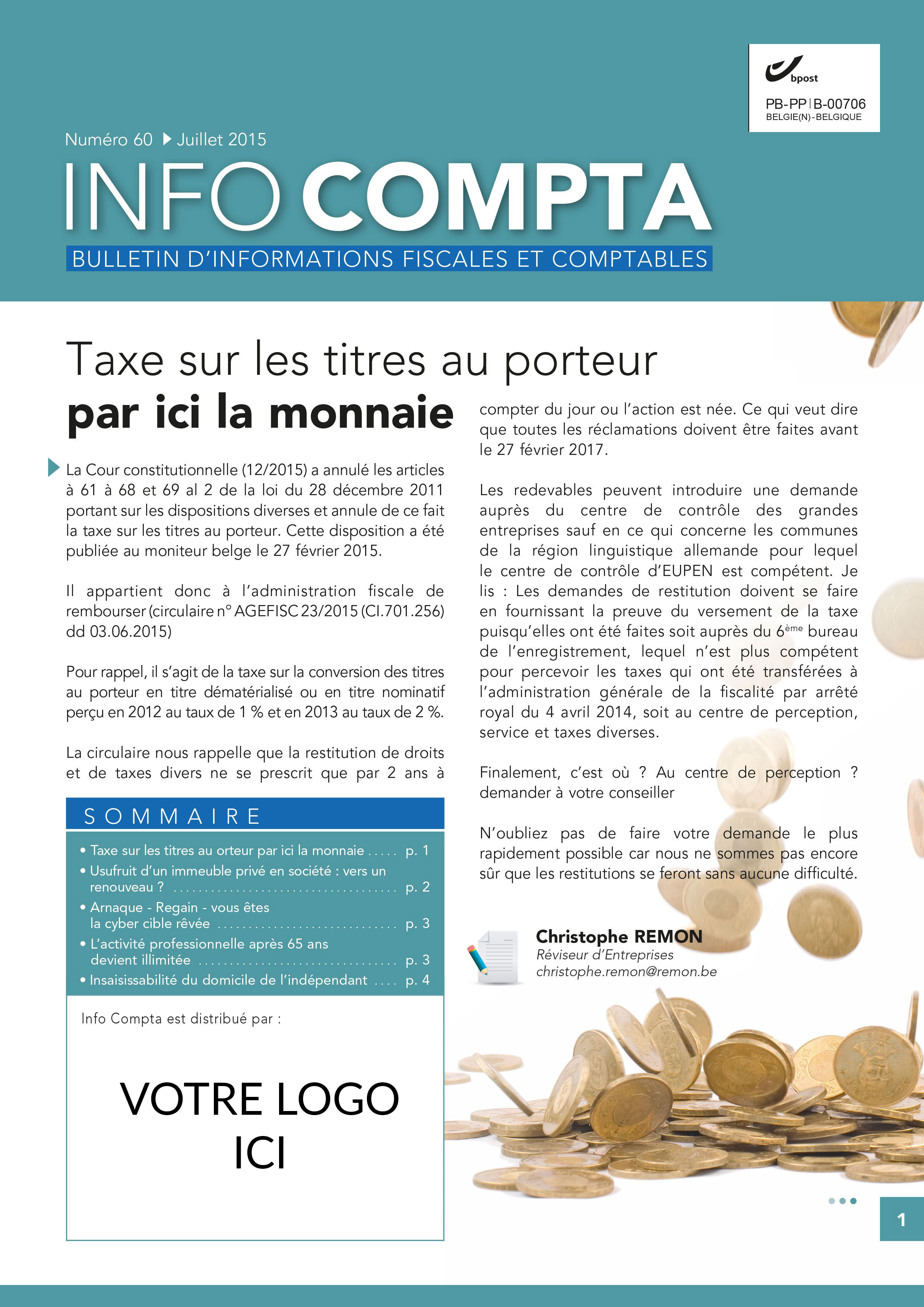 Info Compta - Juillet 2015